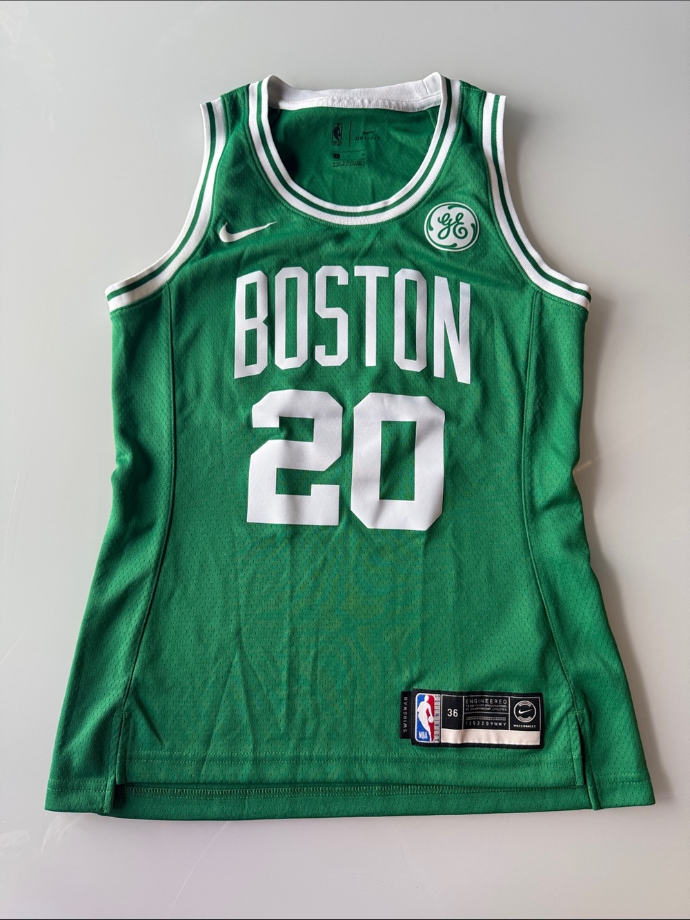 Nike Green Boston #20 Hayward Basketball Jersey with White Trim